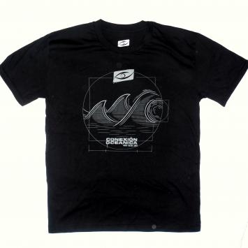 Remera 7 Olas / Negra